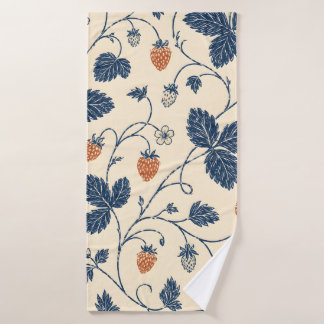 Wild Strawberry Ledger Vintage Botanicals Bath Towel