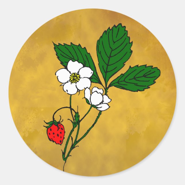 Wild Strawberry Sticker (Front)