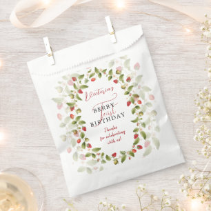 WILD STRAWBERRY SWEET BABY BIRTHDAY FAVOR BAG