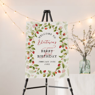 WILD STRAWBERRY SWEET BABY BIRTHDAY FOAM BOARD