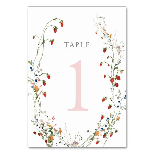 wild strawberry Table Number 1