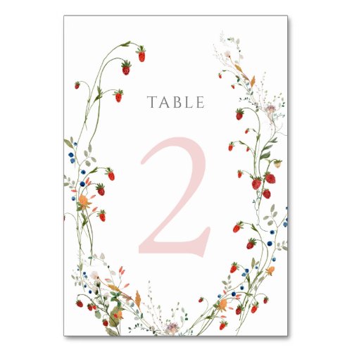 wild strawberry Table Number 2