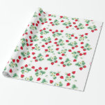 Wild Strawberry Wrapping Paper at Zazzle