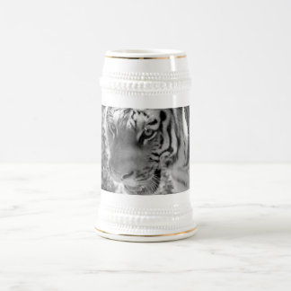 Wild Striped Tiger Black and White Beer Stein