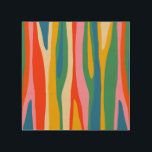 Wild Stripes Colorful Modern Abstract Pop Pattern Wood Wall Art<br><div class="desc">Wild Stripes Colorful Modern Abstract Pop Pattern Blue Pink Red Green Mustard Yellow. Colourful multi-color retro contemporary design with a bold maximalist aesthetic and a lively vibe. By Kierkegaard Design Studio.</div>