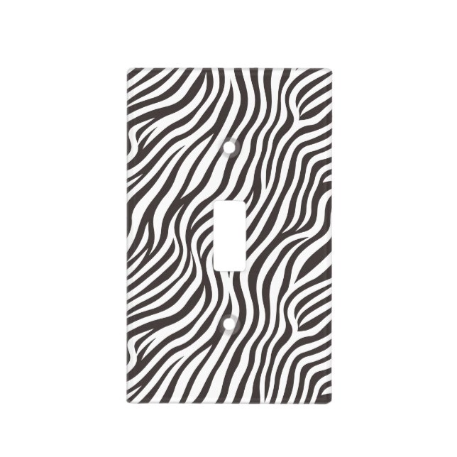 Wild Stripes Zebra Light Switch Cover (Front)