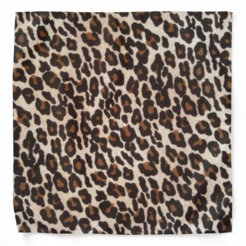 Wild Stylish Leopard Print Bandana