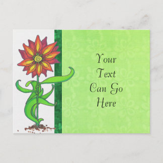 Wild Stylized Flower Postcard