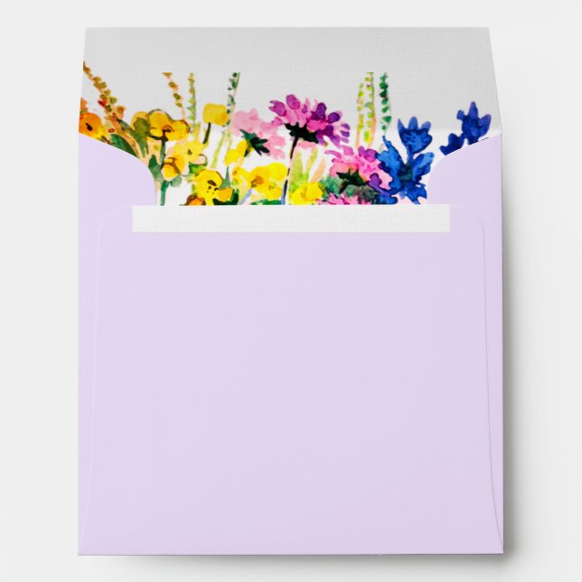 Wild summer flowers envelope (Back (Bottom))