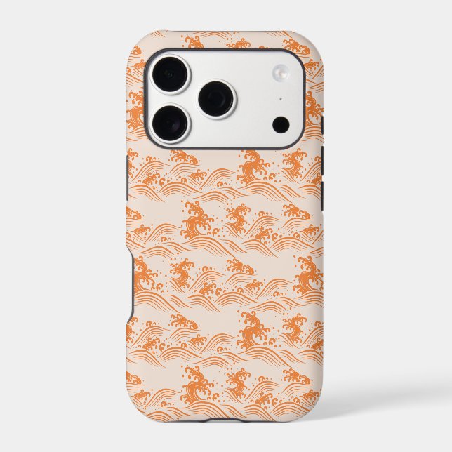 Wild Summer Ocean Beach Waves Iphone Case (Back)