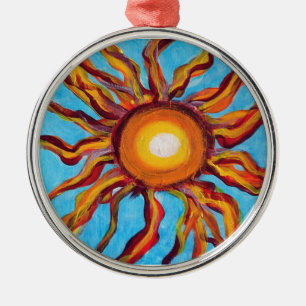 Wild Sun Metal Ornament