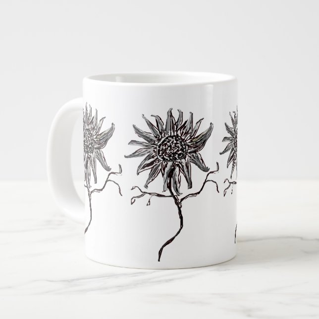 Wild Sunflower Jumbo Mug (Front Left)