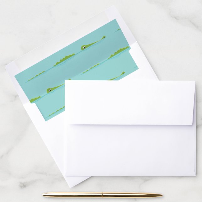 Wild Swamp Alligator Envelope Liner (Desk)