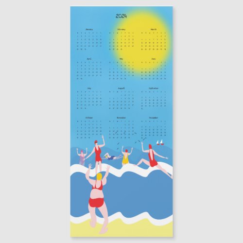 Wild Swimming calendar fridge magnet