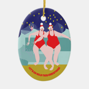 Wild Swimming Christmas decoration