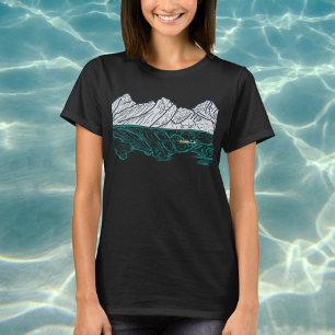 Wild swimming open water with mountains and lake T-Shirt