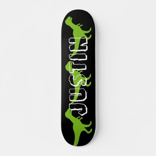 Wild T rex dinosaur custom design skateboard deck