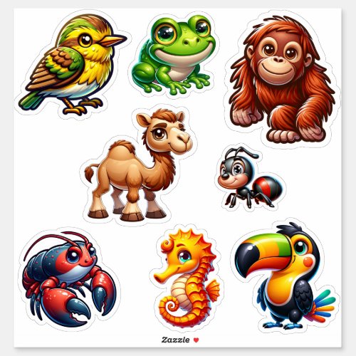 Wild Tales _ 3D Animal Adventure Stickers Set