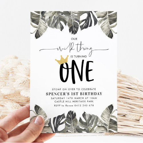 Wild Thing Boys 1st Birthday Party Wild One