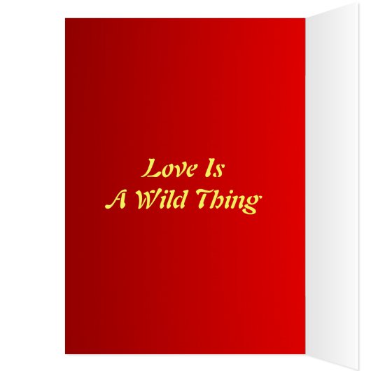 Wild Thing Card (Inside (Left))