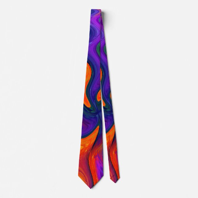 Wild Thing cool modern abstract art Neck Tie (Front)