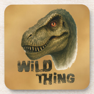 Wild Thing -design by Maaya_Prints, Beverage Coaster