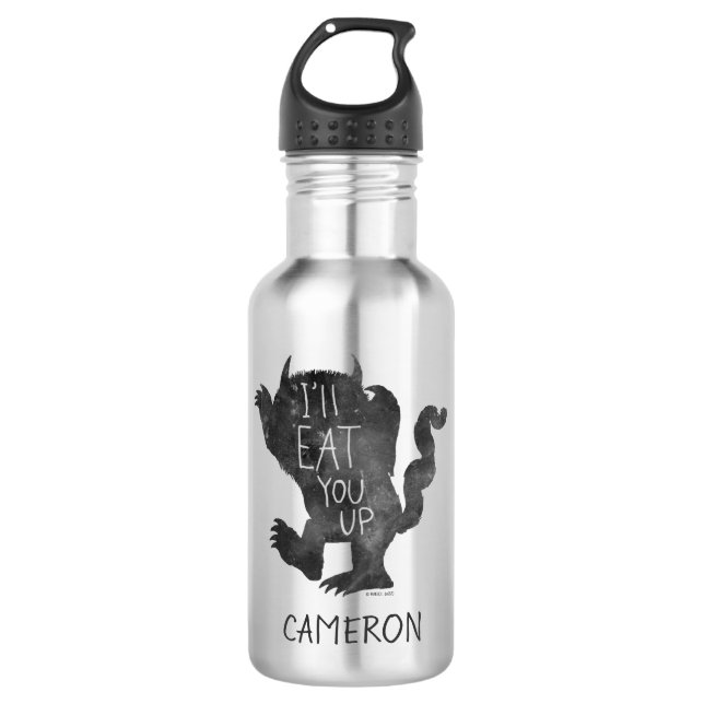 Wild Thing | I'll Eat You Up | Add Your Name Stainless Steel Water Bottle (Front)