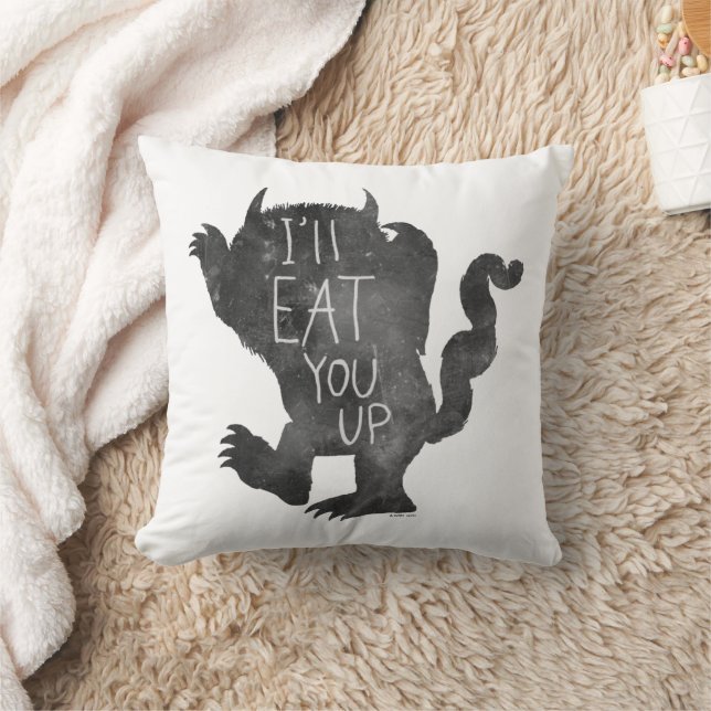 Wild Thing | I'll Eat You Up Throw Pillow (Blanket)