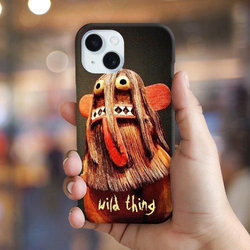 Wild Thing Kachina Doll Face Photo Cute Fun iPhone 15 Case