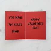 Wild thing Valentine's Day card in red | Zazzle