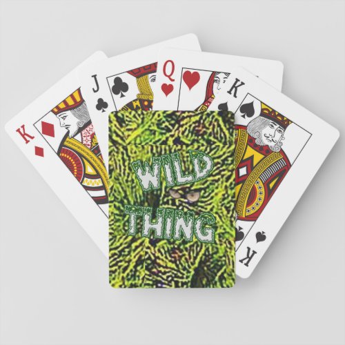 Wild Thing w name playing cards