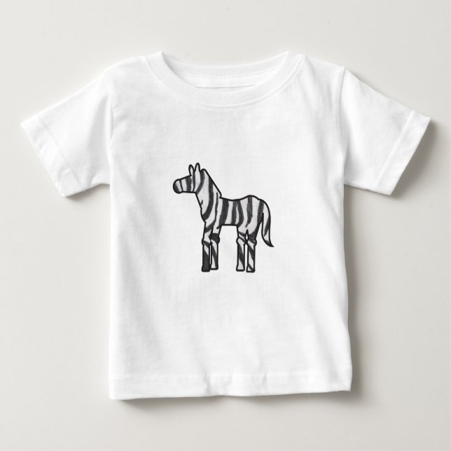 Wild Thing Zebra Baby T-Shirt (Front)