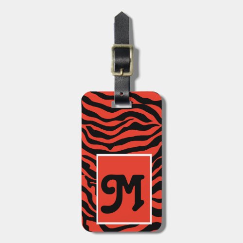 Wild Thing Zebra Print Personalized Luggage TagFun Luggage Tag