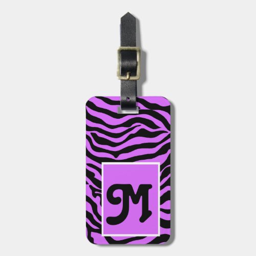 Wild Thing Zebra Print Personalized Luggage TagFun Luggage Tag