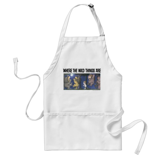 Wild Things and Max Dancing in Moonlight Adult Apron (Front)