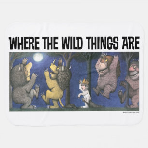 Wild Things and Max Dancing in Moonlight Baby Blanket