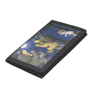 Wild Things and Max Dancing in Moonlight Tri-fold Wallet