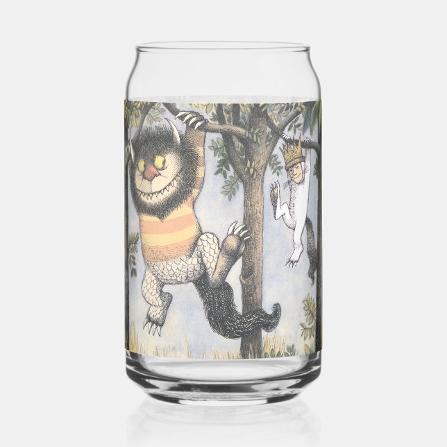 Wild Things and Max Swinging From Trees Can Glass (Front)