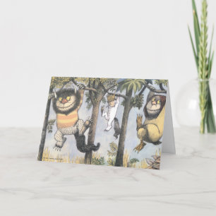 Wild Things and Max Swinging From Trees Card