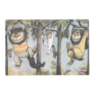 Wild Things and Max Swinging From Trees Placemat