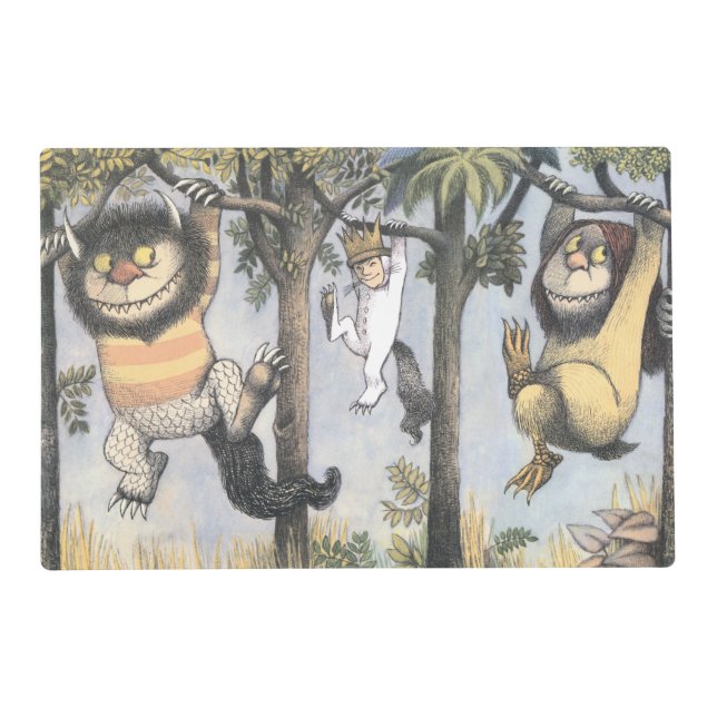 Wild Things and Max Swinging From Trees Placemat (Front)