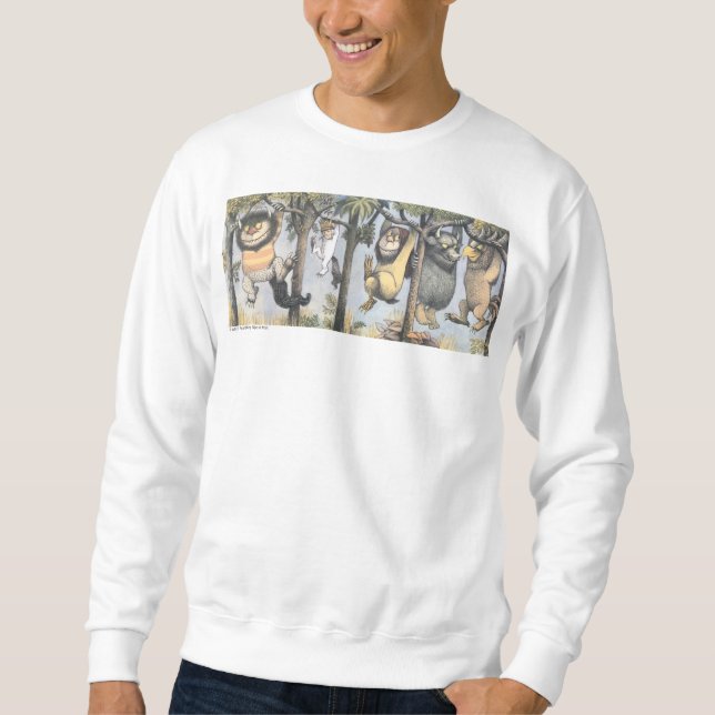 Wild Things and Max Swinging From Trees Sweatshirt (Front)