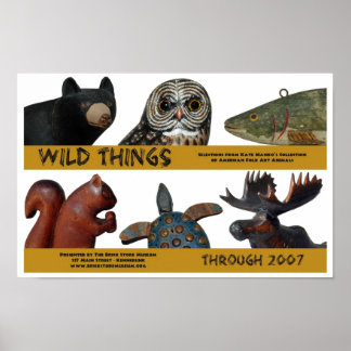 Wild Things exhibition poster
