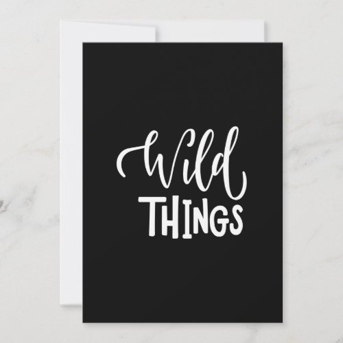 wild things invitation