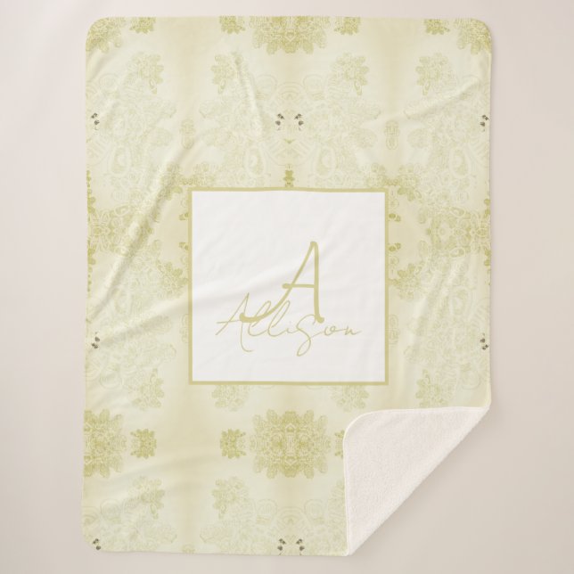 Wild Things Lace-like Sherpa Blanket (Front)