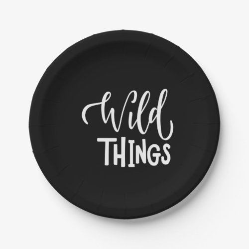 wild things paper plates