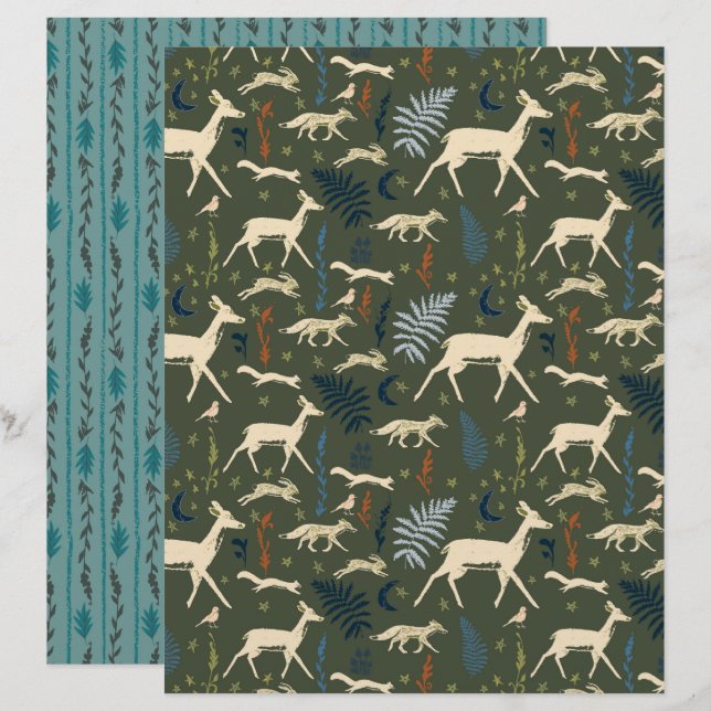 Wild Things Scrapbooking Papers (Front/Back)