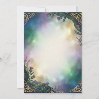 Wild Thistle Add Your Own Text Invitation