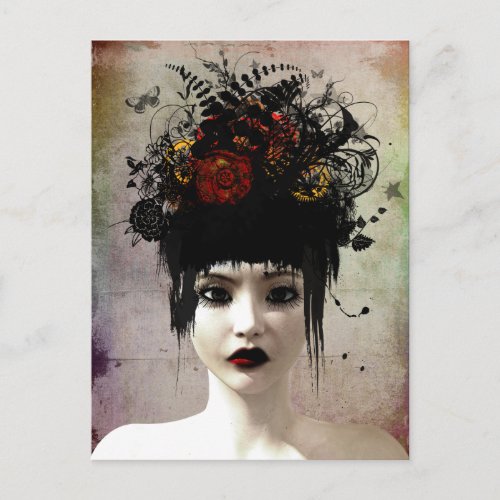 Wild Thoughts Surreal Gothic Art Postcard