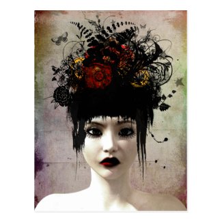 Wild Thoughts Surreal Gothic Art Postcard